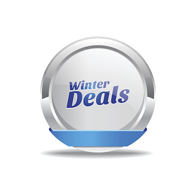 冬季交易蓝色矢量图标按钮图片下载