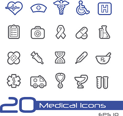 医疗图标-系列图片下载