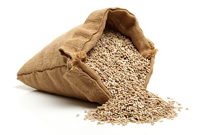 葵花籽在白色的背景上剥皮图片下载