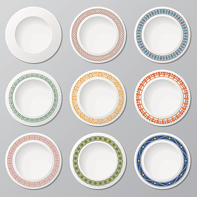 盘子和装饰品图片下载