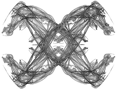 单色抽象分形插图图片下载