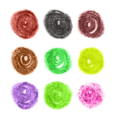 垃圾彩色粉笔圈图片下载