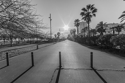 巴塞罗那的城市景象图片下载