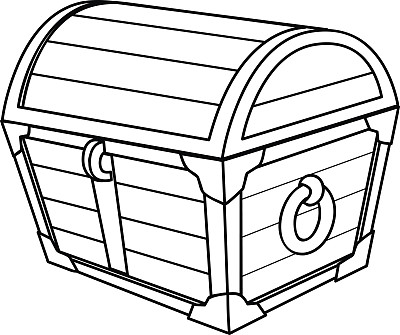 宝封闭卡通轮廓，矢量艺术和插图图片下载