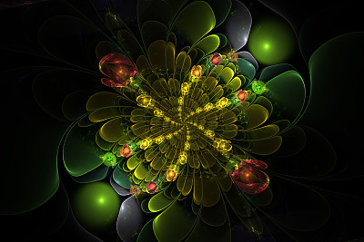 分形花朵球图片下载