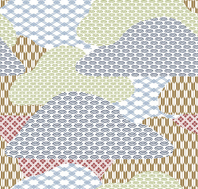 日本模式的背景。日本风格的拼贴向量。图片下载