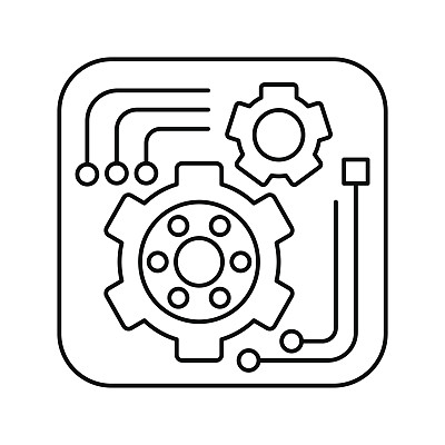 用于网页或App设计、信息图表和创意设计的轮廓风格工具图标。独立的矢量线性插图图片下载