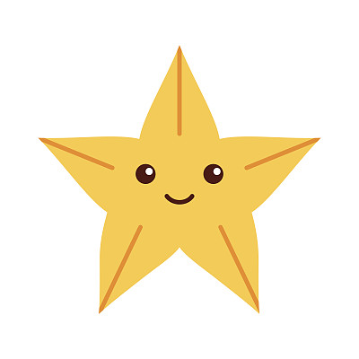 可爱的海星孤立图标图片下载