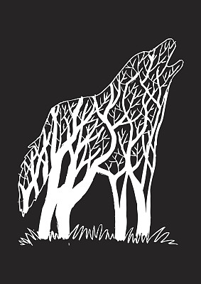 抽象的狼图片下载