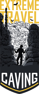 矢量崩落旅行剥皮者模板插图图片下载