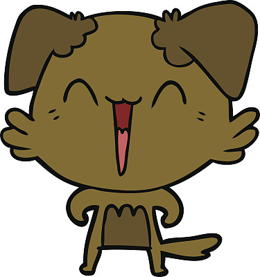 快乐小狗卡通图片下载