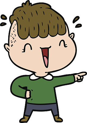 卡通快乐男孩惊喜图片下载