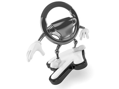 汽车方向盘字符冲浪光标图片下载