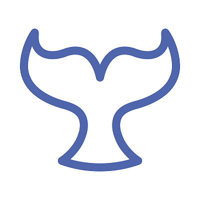 鲸鱼的尾巴向量图片下载