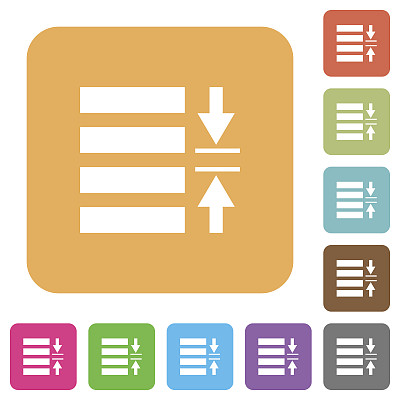 调整线间距圆角正方形平面图标图片下载