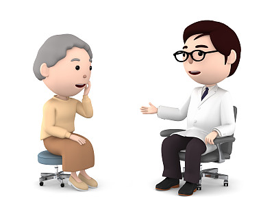 医患之间的医疗咨询。图片下载