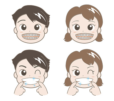 正牙学・男孩和女孩图片下载