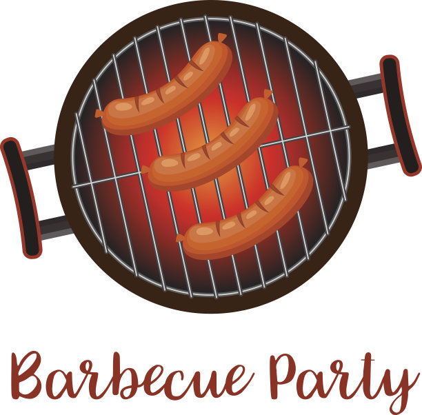 配香肠的烤盘图片下载