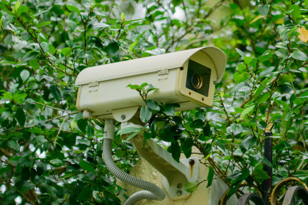 安全摄像头和城市录像素材图片