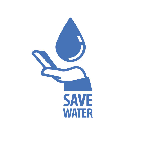 节约用水的图标。滴水。图片下载