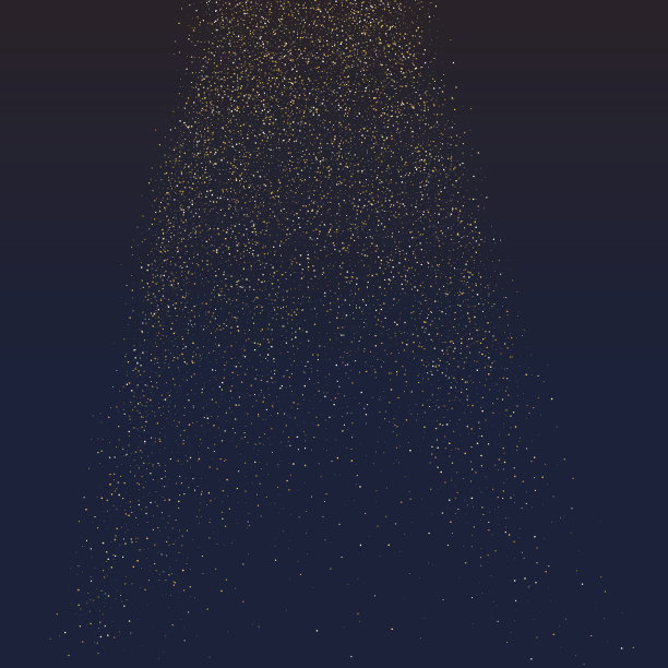 明亮的矢量插图魔术雨闪闪发光的粒子素材图片