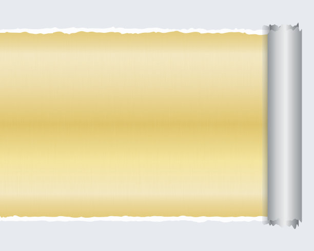 带有金色金属背景的文字空间的撕纸图片下载