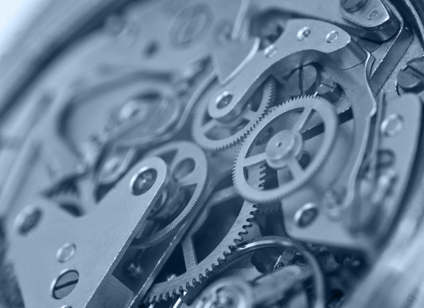 时钟内的齿轮。理念团队，理念技术。宏图片下载