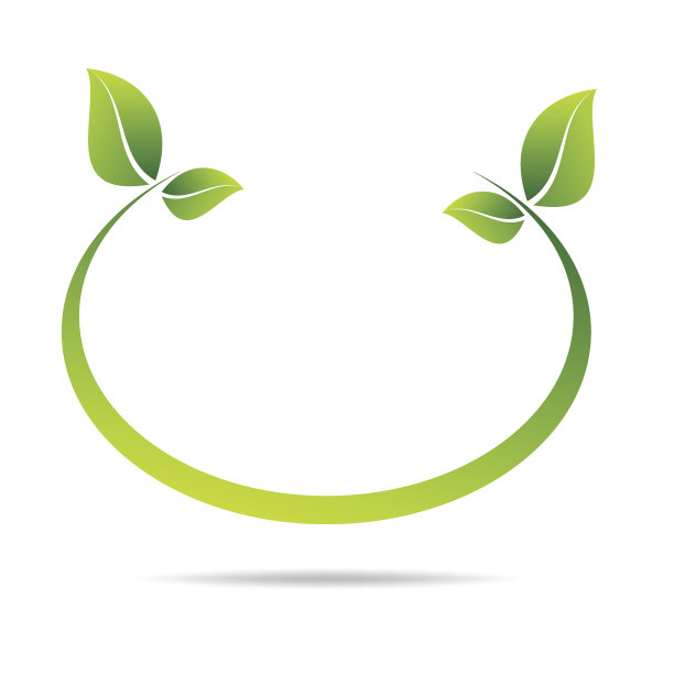 带有叶子的向量自然符号图片下载