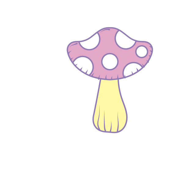 美丽的天然真菌植物图标图片下载