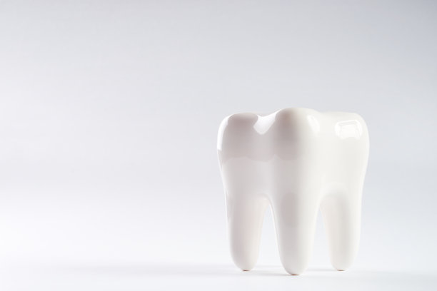 白色健康牙齿孤立在白色背景和复制空间。口腔牙齿卫生。图片下载