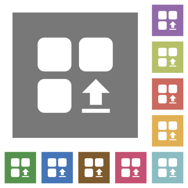 上传组件的方形平面图标图片下载