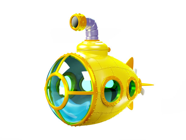 卡通黄色潜水艇图片下载