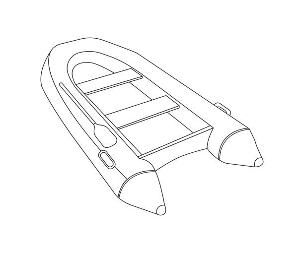 筏平图标和标志。轮廓矢量图图片下载