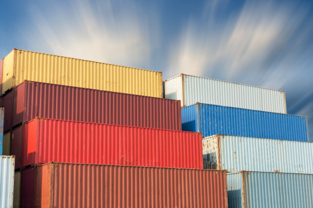 船厂集装箱装卸与储存，商业运输物流与管理图片下载