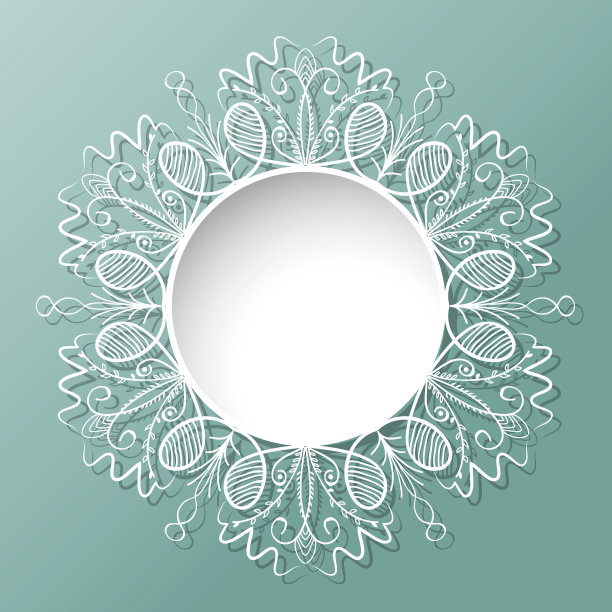 花图案线条绘制背景素材图片