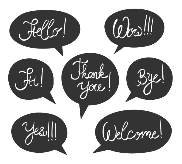 演讲气泡与引用信息图片下载