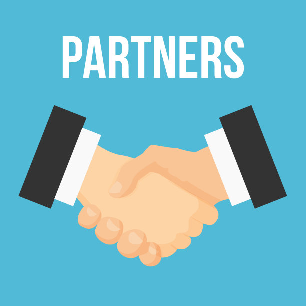 握手平图标。会议协议。图片下载