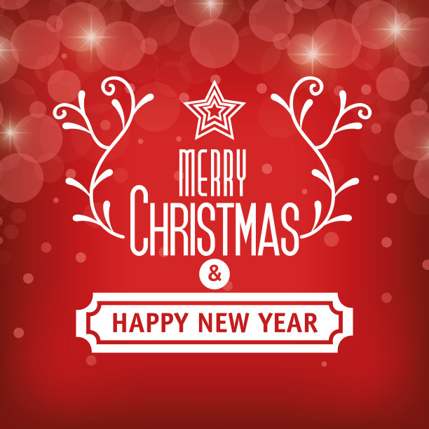 问候圣诞和新年快乐图形图片下载