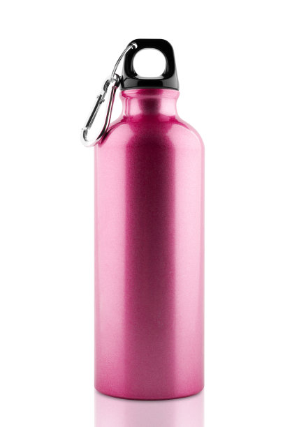 铝瓶水隔离白色图片下载