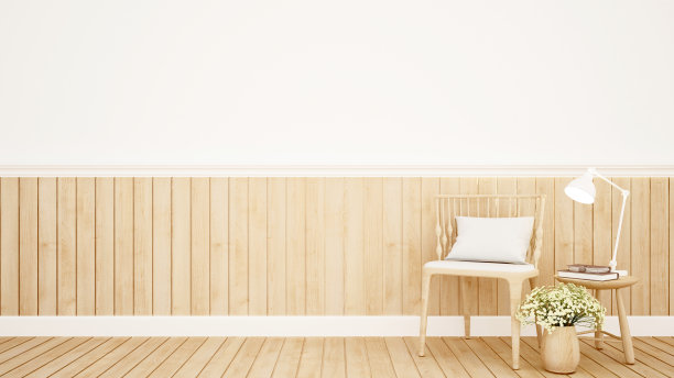 公寓或住宅的生活区-室内设计- 3D渲染图片下载