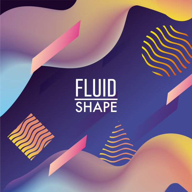 抽象流体装饰背景设计图片下载