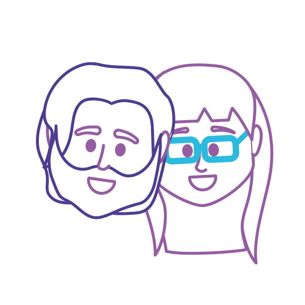 线夫妇头一起的发型设计图片下载