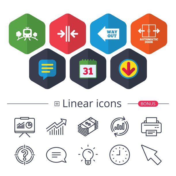 火车铁路图标。自动门的象征。图片下载