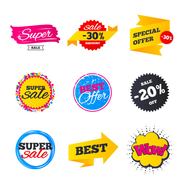 出售旗帜模板。最好的提供折扣。图片下载