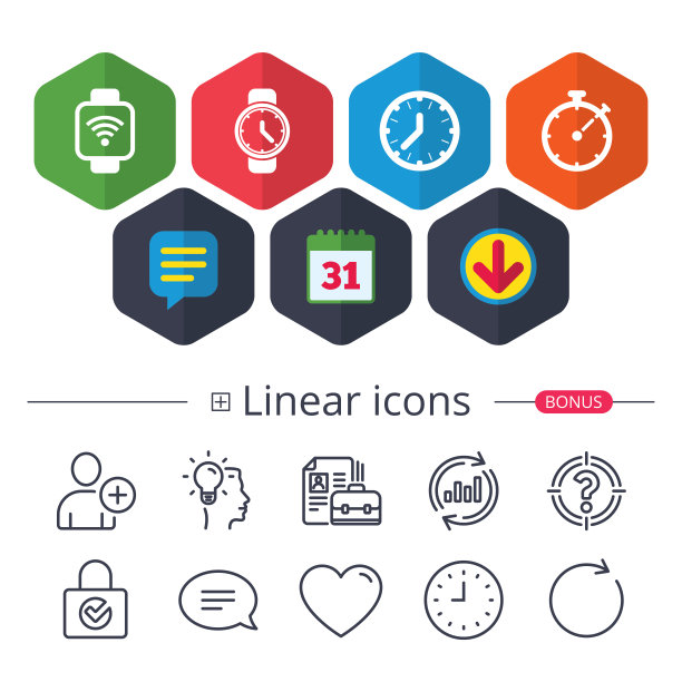 聪明的手表。机械时钟时间和计时器。图片下载