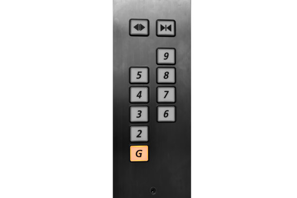 电梯按钮隔离在白色背景上。图片下载