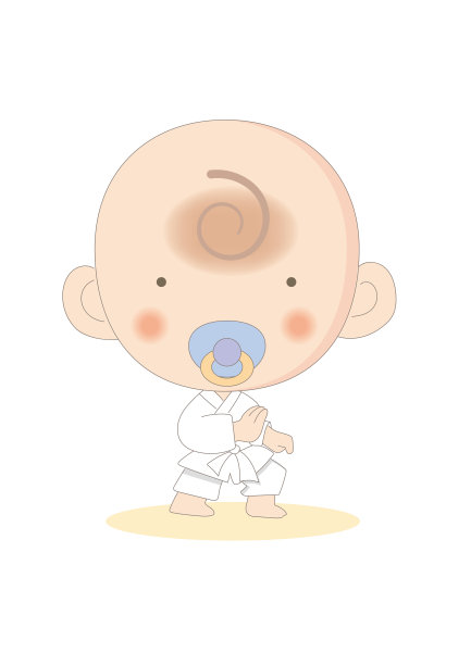 婴儿空手道姿势图片下载