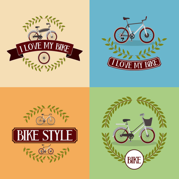 自行车车架孤立图标设计图片下载