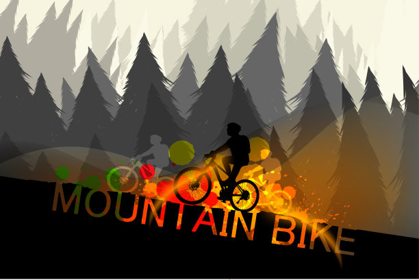 山地自行车的场景图片下载