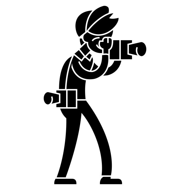 摄影师图标，矢量插图，标志上孤立的背景图片下载